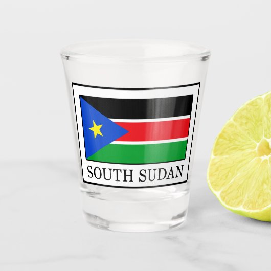 Zuid-Sudan Shot Glas (Voorkant)