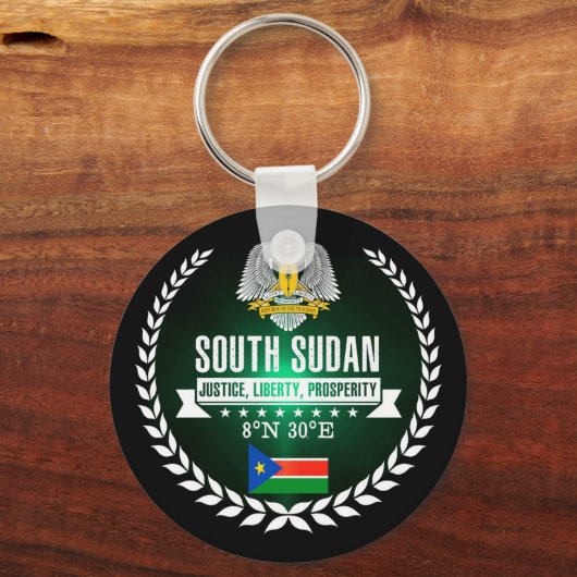 Zuid-Sudan Sleutelhanger (Voorkant)