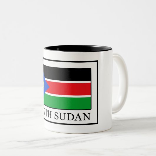 Zuid-Sudan Tweekleurige Koffiemok (Voorkant rechts)
