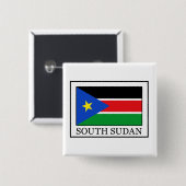 Zuid-Sudan Vierkante Button 5,1 Cm (Voorkant /achterkant)