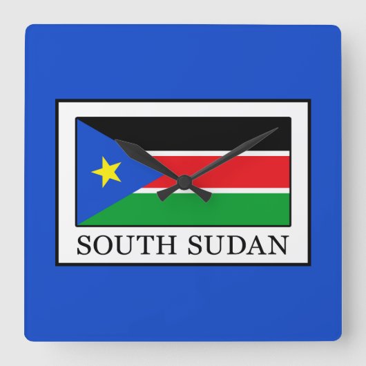 Zuid-Sudan Vierkante Klok (Voorkant)