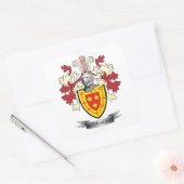 Zuid-Sutherland Familiekust — wapenschild Vierkante Sticker (Envelop)
