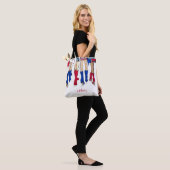 Zuid-Texas Dames Mode Cowboy Laarzen Blauw Tote Bag (Op model)
