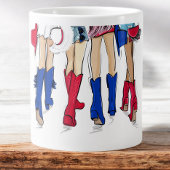 Zuid-Texas Dames Mode Cowboy Laarzen Naam Grote Koffiekop