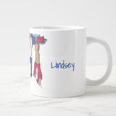 Zuid-Texas Dames Mode Cowboy Laarzen Naam Grote Koffiekop (Rechts)