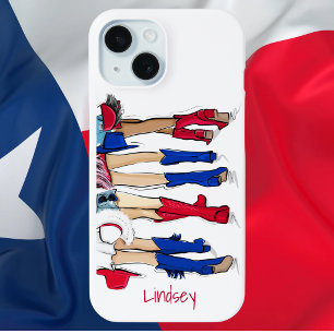 Zuid-Texas Dameslaarzen en -hoeden op maat iPhone 15 Case