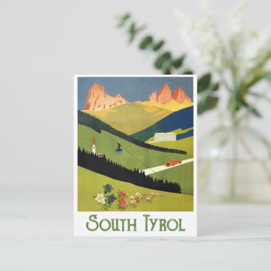 Zuid-Tirol, Oostenrijk Briefkaart (Staand voorkant)