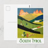 Zuid-Tirol, Oostenrijk Briefkaart (Voorkant / Achterkant)