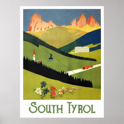 Zuid-Tirol, Oostenrijk Poster (Voorkant)