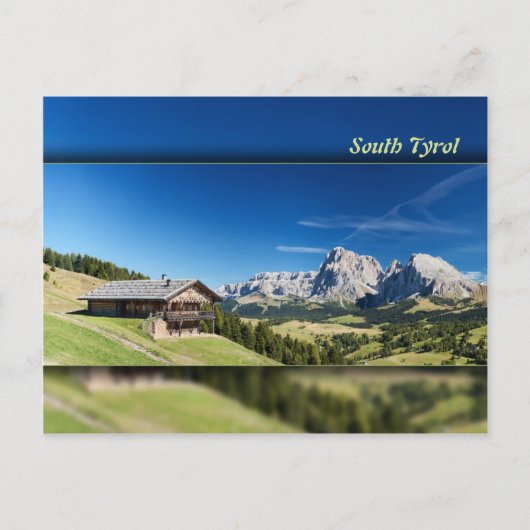 Zuid-Tirolberpanorama Briefkaart (Voorkant)