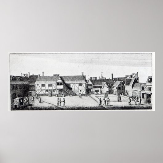 Zuid-Uitzicht van Arundel House in Londen Poster (Voorkant)