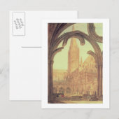 Zuid-Uitzicht van de kathedraal van Salisbury van Briefkaart (Voorkant / Achterkant)