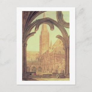 Zuid-Uitzicht van de kathedraal van Salisbury van  Briefkaart