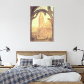 Zuid-Uitzicht van de kathedraal van Salisbury van  Canvas Afdruk (Insitu (Slaapkamer))