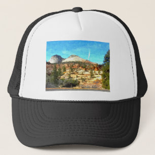 Zuid-Utah Vista met rode grond Trucker Pet