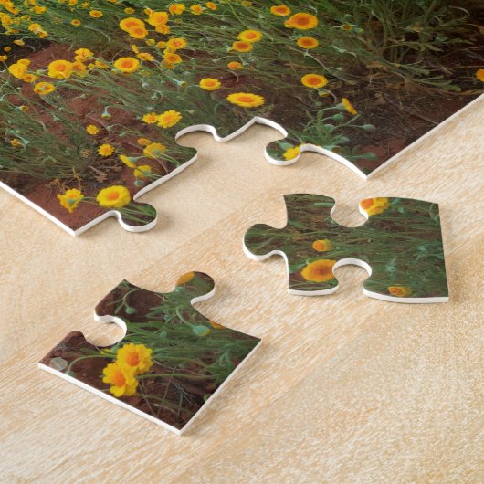 Zuid-Utah woestijn - Wildbloemen - Zonnetijd Legpuzzel (Zijkant)