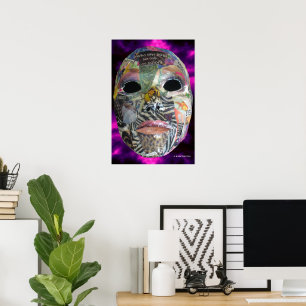 Zuid van de Druk van het Masker van de Kleur Poster