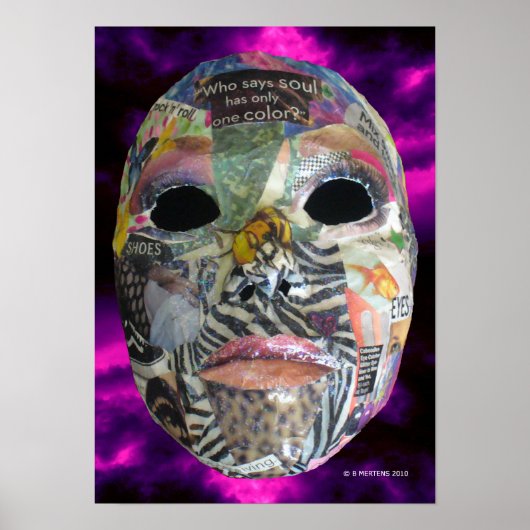 Zuid van de Druk van het Masker van de Kleur Poster (Voorkant)