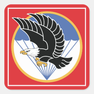 zuid - vietnam airborne eagle vierkante sticker