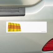 Zuid-Vietnam Golfvlag Bumpersticker (Op auto)