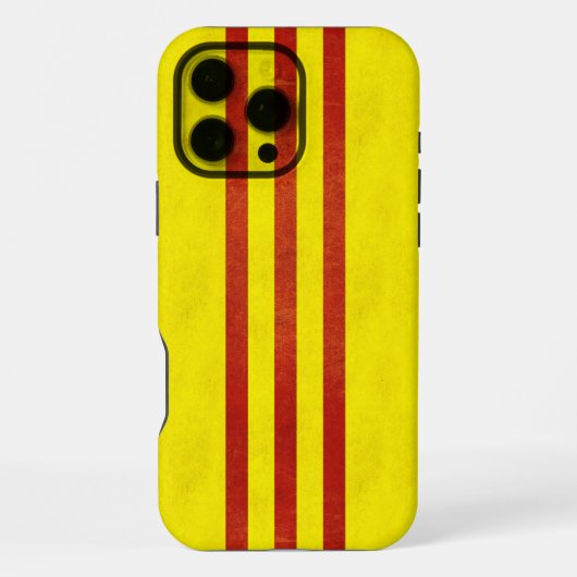 Zuid-Vietnam Lichte Grunge Vlag iPhone Hoesje (Achterkant)