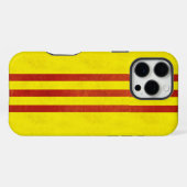 Zuid-Vietnam Lichte Grunge Vlag iPhone Hoesje (Achterkant horizontaal)