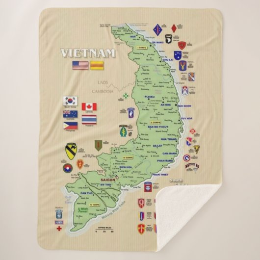 ZUID-VIETNAM SHERPA DEKEN (Voorkant)