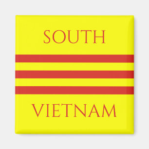 zuid - vietnam vlag magneet