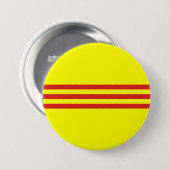 zuid - vietnam vlag ronde button 7,6 cm (Voorkant /achterkant)