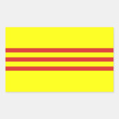 Zuid-Vietnam* Vlag Stickers (Voorkant)