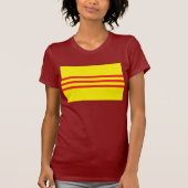 Zuid-Vietnam Vlag T-Shirt (Voorkant)