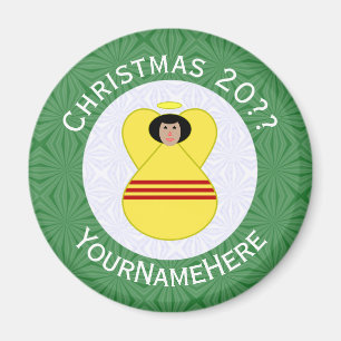 Zuid-Vietnamese engel Kerstmis vlag gepersonalisee Magneet