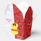 Zuid-Vietnamese engelenvlag op rood en wit Bedankdoosjes (Geopend)