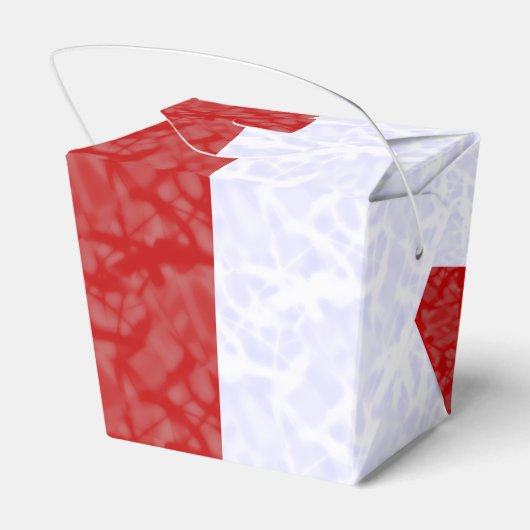 Zuid-Vietnamese engelenvlag op rood en wit Bedankdoosjes (Achterkant)