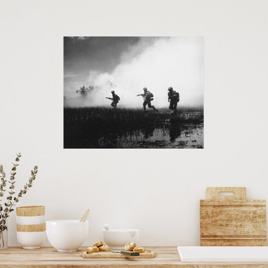 Zuid-Vietnamese infanterie Poster (Keuken)