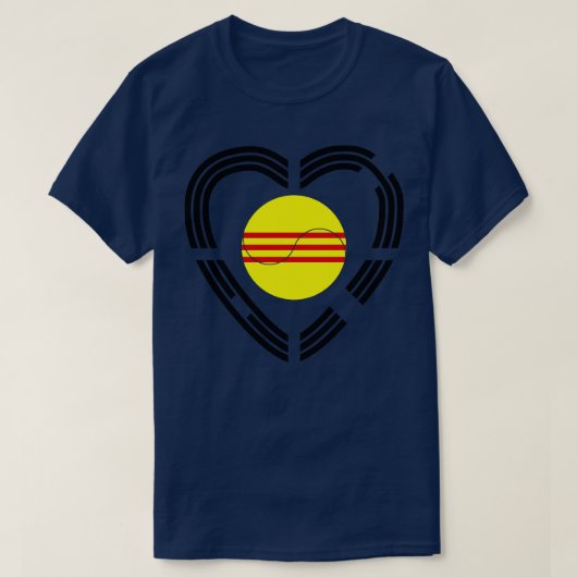 Zuid-Vietnamese vlag van Zuid-Vietnamese patriotte T-shirt (Design voorkant)