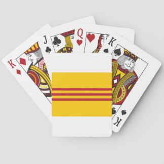 Zuid-Vietnamese vlag - Vietnam Cờ vàng ba sọc đỏ Pokerkaarten