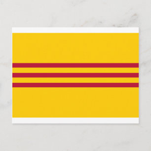 Zuid-Vietnamese vlag - Vietnam Cờ vàng ba sous đ) Briefkaart
