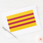 Zuid-Vietnamese vlag - Vietnam Cờ vàng ba sous đ) Rechthoekige Sticker (Envelop)