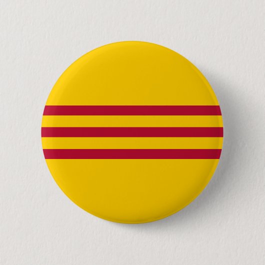 Zuid-Vietnamese vlag - Vietnam Cờ vàng ba sous đ) Ronde Button 5,7 Cm (Voorkant)