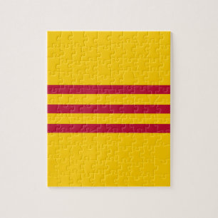 Zuid-Vietnamese vlag - Vietnam Cờ vàng ba sous  Legpuzzel