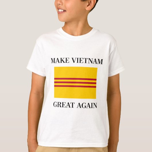 Zuid-Vietnamese vlag - Vietnam weer geweldig maken T-shirt (Voorkant)