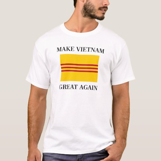 Zuid-Vietnamese vlag - Vietnam weer geweldig maken T-shirt (Voorkant)