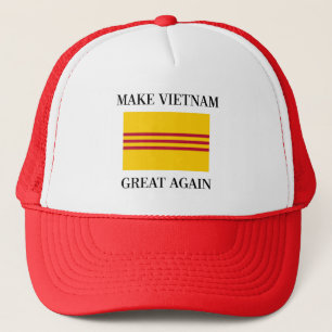 Zuid-Vietnamese vlag - Vietnam weer geweldig maken Trucker Pet