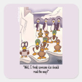 Zuid vliegen vierkante sticker (Voorkant)