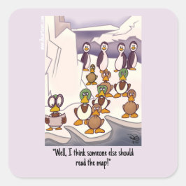 Zuid vliegen vierkante sticker