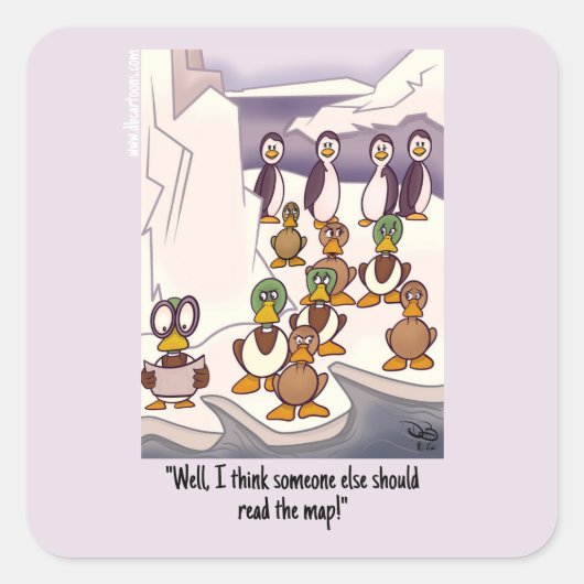 Zuid vliegen vierkante sticker (Voorkant)