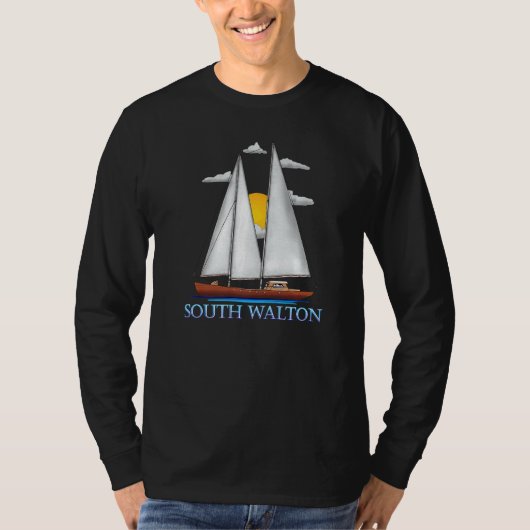 Zuid-Walton kuststrook - Nautical Sailor T-shirt (Voorkant)