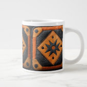 Zuid-West Mooie Country Style Leather Grote Koffiekop (Rechts)