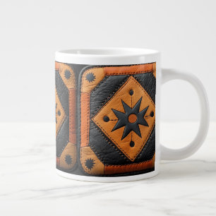 Zuid-West Mooie Country Style Leather Grote Koffiekop